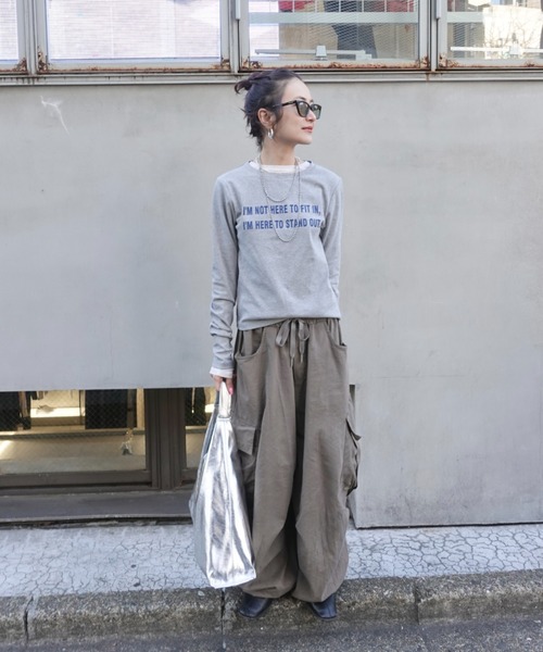 TEEN BOOP（ティーンブープ）の「フィットロゴロンTee（Tシャツ/カットソー・レディース・ホワイト/グレー・FREE）」の19枚目の写真