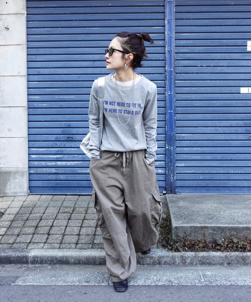 TEEN BOOP（ティーンブープ）の「フィットロゴロンTee（Tシャツ/カットソー・レディース・ホワイト/グレー・FREE）」の21枚目の写真