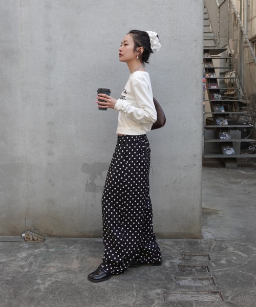 TEEN BOOP（ティーンブープ）の「フィットロゴロンTee（Tシャツ/カットソー・レディース・ホワイト/グレー・FREE）」の4枚目の写真