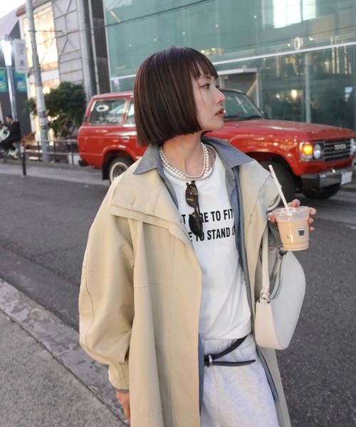 TEEN BOOP（ティーンブープ）の「フィットロゴロンTee（Tシャツ/カットソー・レディース・ホワイト/グレー・FREE）」の9枚目の写真