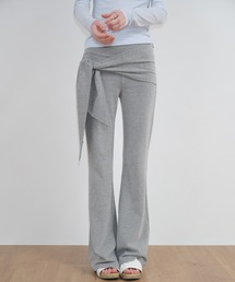 SOLWEIGE（ソルヴェイグ）の「【SOLWEIGE】ウエストリボンデザイン ストレッチ フレアニットパンツ（その他パンツ）」