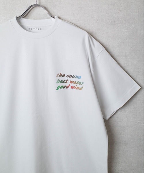 TETERA(テテラ)の「/TETERA/テテラ/超撥水メッセージTシャツ TETE25-100(Tシャツ/カットソー・メンズ・ブラック/ホワイト・XX-LARGE/X-LARGE)」の6枚目の写真
