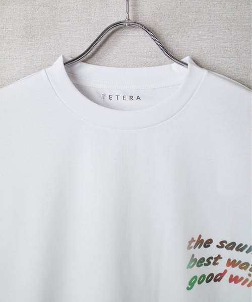 TETERA(テテラ)の「/TETERA/テテラ/超撥水メッセージTシャツ TETE25-100(Tシャツ/カットソー・メンズ・ブラック/ホワイト・XX-LARGE/X-LARGE)」の7枚目の写真