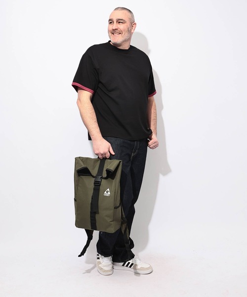 B&T CLUB(ビーティークラブ)の「Tシャツ 半袖 メンズ 大きいサイズ ふわかる Wフェイスポンチ クルーネック B&T CLUB (ビーアンドティークラブ)(Tシャツ/カットソー・メンズ・ベージュ/ブルー/ブラック/ホワイト・X3(6L~7L)/X2(4L~5L)/X1(3L~4L)/X4(8L~9L))」の10枚目の写真