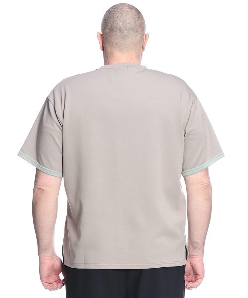 B&T CLUB(ビーティークラブ)の「Tシャツ 半袖 メンズ 大きいサイズ ふわかる Wフェイスポンチ クルーネック B&T CLUB (ビーアンドティークラブ)(Tシャツ/カットソー・メンズ・ベージュ/ブルー/ブラック/ホワイト・X3(6L~7L)/X2(4L~5L)/X1(3L~4L)/X4(8L~9L))」の22枚目の写真