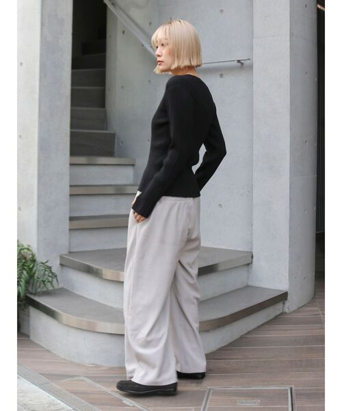 Ungrid（アングリッド）の「【WEB限定】ウエストギャザーデザインラフパンツ（その他パンツ・レディース・ブラック/アイボリー/ピンク/グレー・FREE）」の6枚目の写真