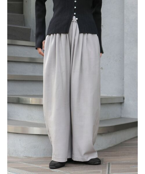 Ungrid（アングリッド）の「【WEB限定】ウエストギャザーデザインラフパンツ（その他パンツ・レディース・ブラック/アイボリー/ピンク/グレー・FREE）」の8枚目の写真