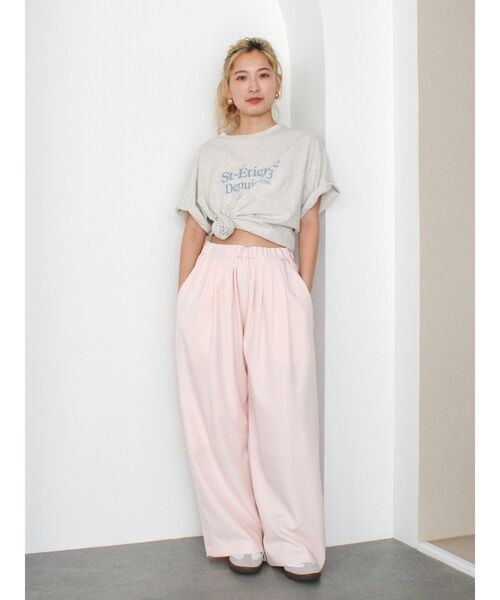 Ungrid（アングリッド）の「【WEB限定】ウエストギャザーデザインラフパンツ（その他パンツ・レディース・ブラック/アイボリー/ピンク/グレー・FREE）」の15枚目の写真