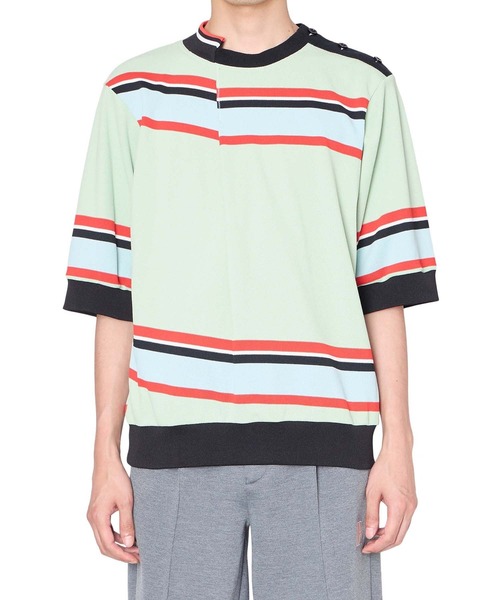 kolor(カラー)の「【kolor/カラー】26SCM-T06205 S/S TEE(Tシャツ/カットソー・メンズ・グリーン/ブラック・3/2/4)」の1枚目の写真