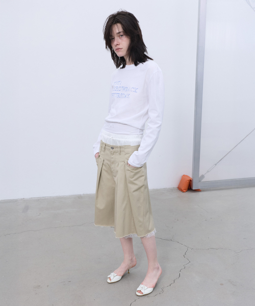 LCDC TM(エルシーディーシーティーエム)の「BLOUSON LONG-SLEEVE TOP (WHITE)(Tシャツ/カットソー・レディース・その他・SMALL/MEDIUM)」の5枚目の写真