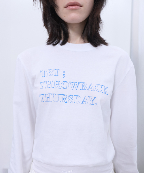 LCDC TM(エルシーディーシーティーエム)の「BLOUSON LONG-SLEEVE TOP (WHITE)(Tシャツ/カットソー・レディース・その他・SMALL/MEDIUM)」の9枚目の写真