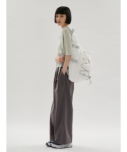 emmi(エミ)の「2タックワイドパンツ【セットアップ対応】(その他パンツ・レディース・ライム/ブラック/チャコールグレー・0/1)」の15枚目の写真