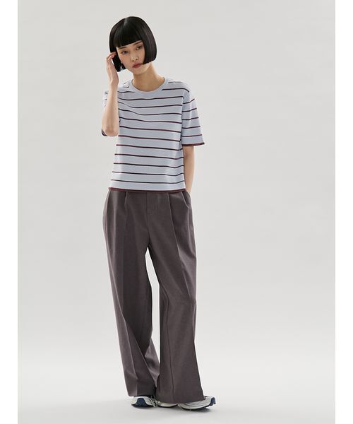 emmi(エミ)の「2タックワイドパンツ【セットアップ対応】(その他パンツ・レディース・ライム/ブラック/チャコールグレー・0/1)」の18枚目の写真