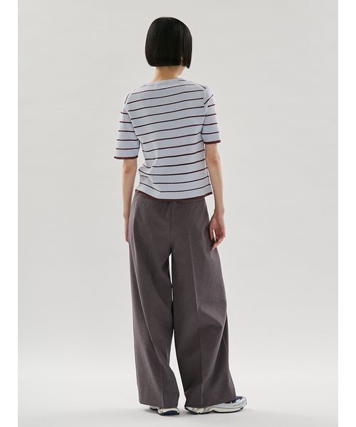 emmi(エミ)の「2タックワイドパンツ【セットアップ対応】(その他パンツ・レディース・ライム/ブラック/チャコールグレー・0/1)」の20枚目の写真