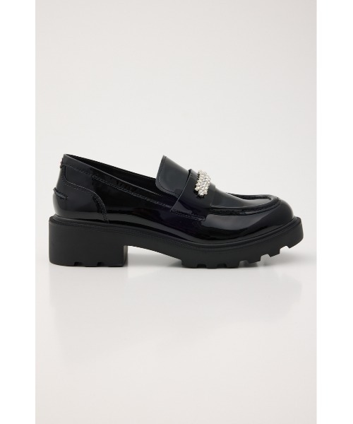 STACCATO(スタッカート)の「【SNSで話題のシューズが再入荷】ビジューストーンタンクソールローファー(ローファー・レディース・ライトブラック・24.5cm/24.0cm/23.5cm/23.0cm/22.5cm)」の7枚目の写真