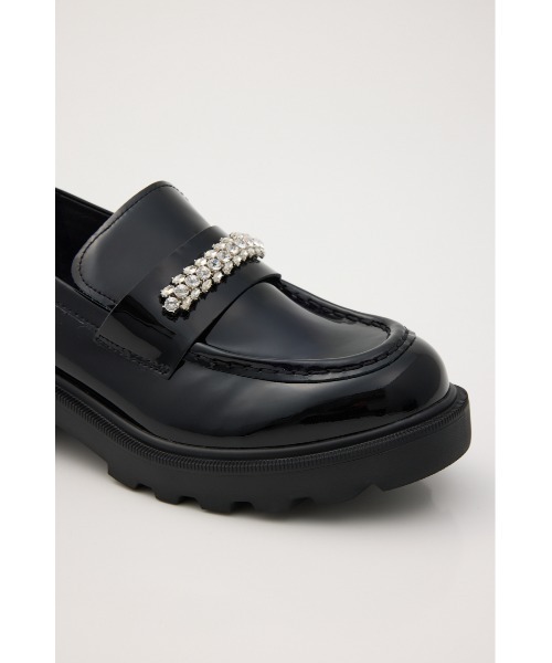 STACCATO(スタッカート)の「【SNSで話題のシューズが再入荷】ビジューストーンタンクソールローファー(ローファー・レディース・ライトブラック・24.5cm/24.0cm/23.5cm/23.0cm/22.5cm)」の10枚目の写真