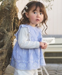 petit main（プティマイン）の「【リンク】ショルダーフリル長袖チュニック（チュニック）」