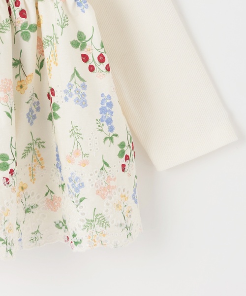 petit main（プティマイン）の「【リンク】ショルダーフリル長袖チュニック（チュニック・キッズ・ブルー/カラフル・80ｃｍ/90cm/110cm/100cm/120cm/130cm）」の11枚目の写真