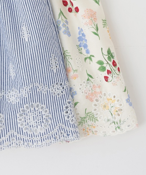 petit main（プティマイン）の「【リンク】ショルダーフリル長袖チュニック（チュニック・キッズ・ブルー/カラフル・80ｃｍ/90cm/110cm/100cm/120cm/130cm）」の12枚目の写真