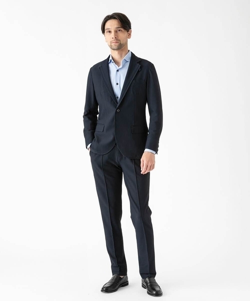 MICHEL KLEIN HOMME (ミッシェルクランオム)の「【セットアップ】ストレッチコンバーチブルジャケット(テーラードジャケット・メンズ・グレー/ネイビー・MEDIUM/LARGE/X-LARGE)」の4枚目の写真