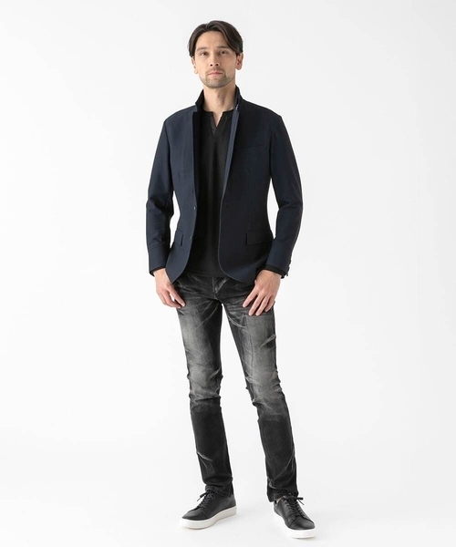 MICHEL KLEIN HOMME (ミッシェルクランオム)の「【セットアップ】ストレッチコンバーチブルジャケット(テーラードジャケット・メンズ・グレー/ネイビー・MEDIUM/LARGE/X-LARGE)」の6枚目の写真