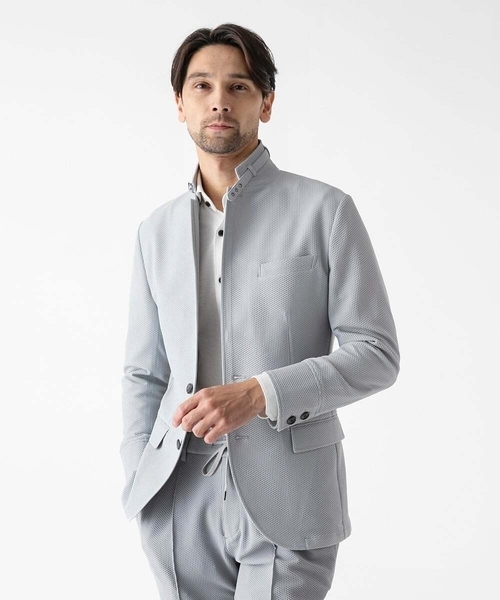 MICHEL KLEIN HOMME (ミッシェルクランオム)の「【セットアップ】ストレッチコンバーチブルジャケット(テーラードジャケット・メンズ・グレー/ネイビー・MEDIUM/LARGE/X-LARGE)」の13枚目の写真