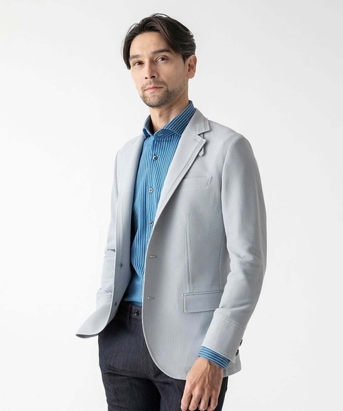 MICHEL KLEIN HOMME (ミッシェルクランオム)の「【セットアップ】ストレッチコンバーチブルジャケット(テーラードジャケット・メンズ・グレー/ネイビー・MEDIUM/LARGE/X-LARGE)」の12枚目の写真