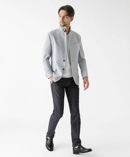 MICHEL KLEIN HOMME (ミッシェルクランオム)の「【セットアップ】ストレッチコンバーチブルジャケット(テーラードジャケット・メンズ・グレー/ネイビー・MEDIUM/LARGE/X-LARGE)」の9枚目の写真