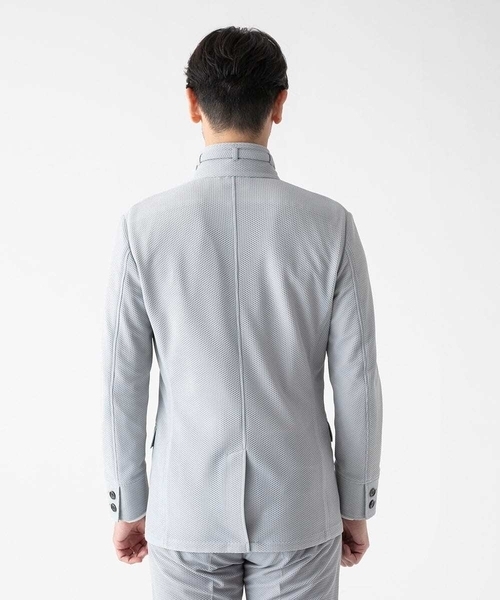 MICHEL KLEIN HOMME (ミッシェルクランオム)の「【セットアップ】ストレッチコンバーチブルジャケット(テーラードジャケット・メンズ・グレー/ネイビー・MEDIUM/LARGE/X-LARGE)」の7枚目の写真