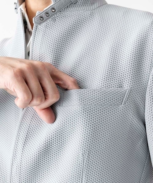 MICHEL KLEIN HOMME (ミッシェルクランオム)の「【セットアップ】ストレッチコンバーチブルジャケット(テーラードジャケット・メンズ・グレー/ネイビー・MEDIUM/LARGE/X-LARGE)」の16枚目の写真