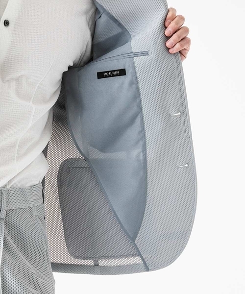 MICHEL KLEIN HOMME (ミッシェルクランオム)の「【セットアップ】ストレッチコンバーチブルジャケット(テーラードジャケット・メンズ・グレー/ネイビー・MEDIUM/LARGE/X-LARGE)」の21枚目の写真