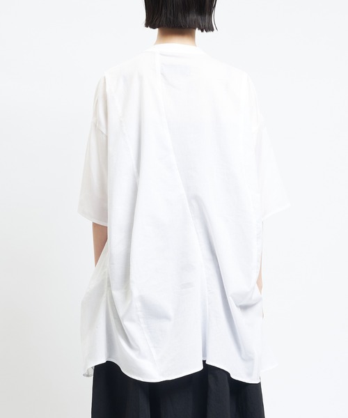 gomme(ゴム)の「ウェイブホールシャツ(シャツ/ブラウス・レディース・ホワイト/ブラック・MEDIUM)」の18枚目の写真