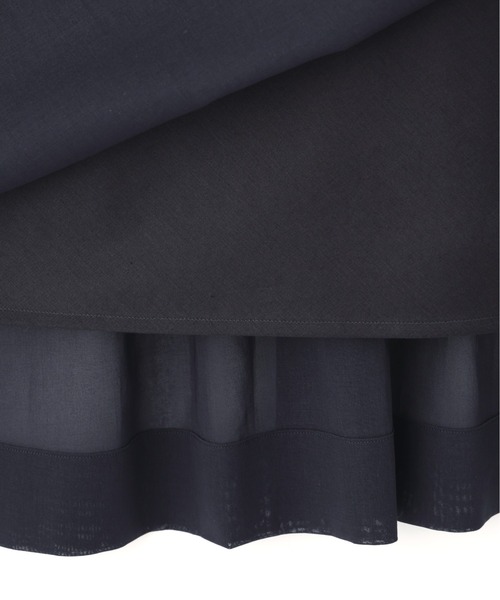 MARGARET HOWELL（マーガレットハウエル）の「SHEER COTTON VOILE（ワンピース・レディース・ダークグレー・1/2）」の2枚目の写真