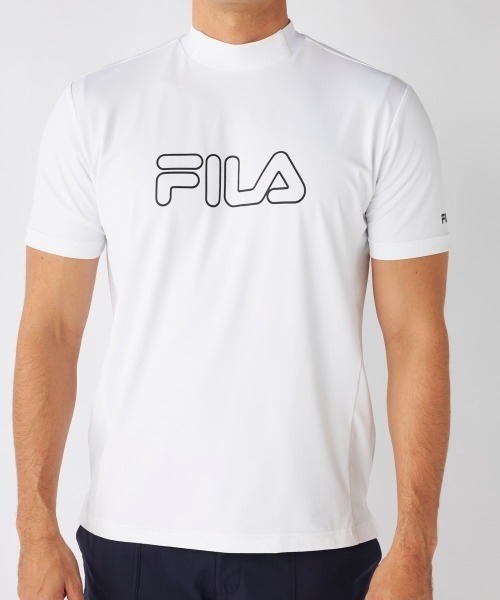 FILA GOLF(フィラゴルフ )の「【FILA GOLF:フィラゴルフ】半袖ストレッチモックネックシャツ ゴルフ(シャツ/ブラウス・メンズ・ホワイト/ライトカーキ/ブラック・X-LARGE/LARGE/XX-LARGE/MEDIUM)」の15枚目の写真