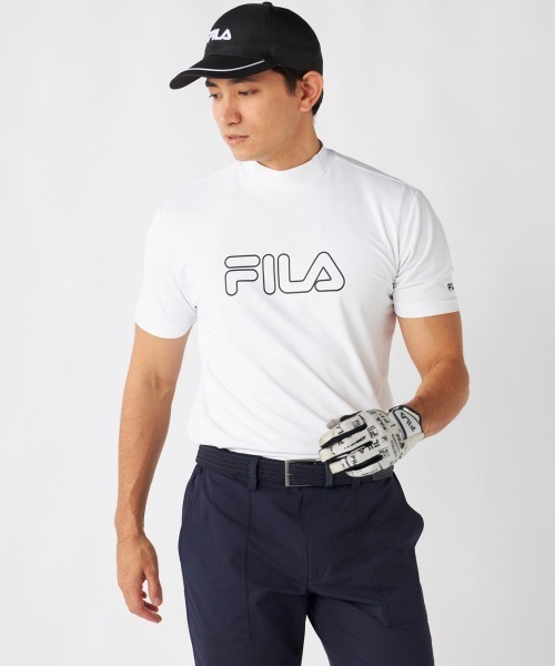 FILA GOLF(フィラゴルフ )の「【FILA GOLF:フィラゴルフ】半袖ストレッチモックネックシャツ ゴルフ(シャツ/ブラウス・メンズ・ホワイト/ライトカーキ/ブラック・X-LARGE/LARGE/XX-LARGE/MEDIUM)」の22枚目の写真