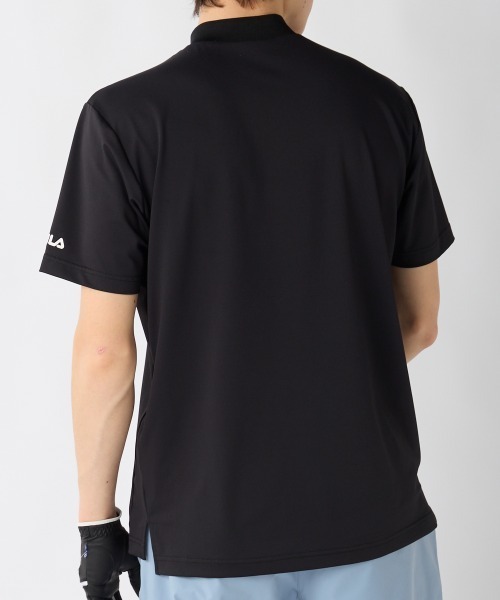 FILA GOLF(フィラゴルフ )の「【FILA GOLF:フィラゴルフ】半袖ストレッチモックネックシャツ ゴルフ(シャツ/ブラウス・メンズ・ホワイト/ライトカーキ/ブラック・X-LARGE/LARGE/XX-LARGE/MEDIUM)」の6枚目の写真