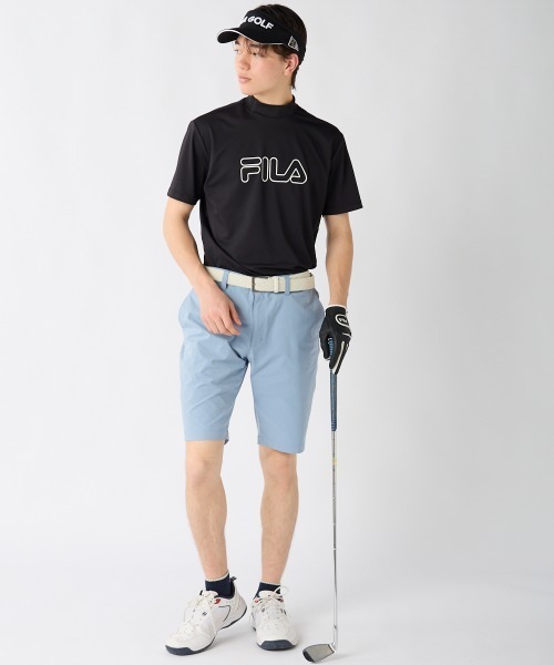 FILA GOLF(フィラゴルフ )の「【FILA GOLF:フィラゴルフ】半袖ストレッチモックネックシャツ ゴルフ(シャツ/ブラウス・メンズ・ホワイト/ライトカーキ/ブラック・X-LARGE/LARGE/XX-LARGE/MEDIUM)」の9枚目の写真