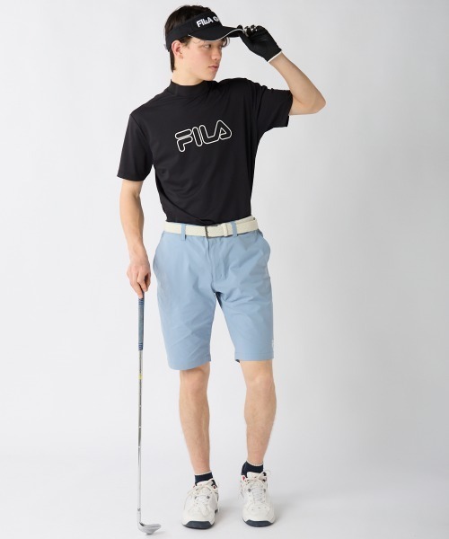 FILA GOLF(フィラゴルフ )の「【FILA GOLF:フィラゴルフ】半袖ストレッチモックネックシャツ ゴルフ(シャツ/ブラウス・メンズ・ホワイト/ライトカーキ/ブラック・X-LARGE/LARGE/XX-LARGE/MEDIUM)」の10枚目の写真