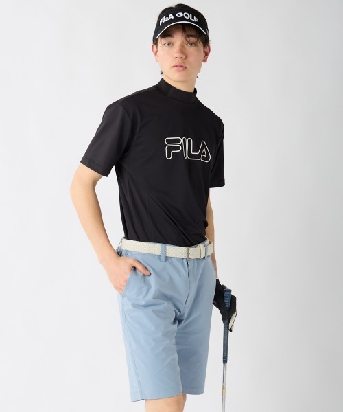 FILA GOLF(フィラゴルフ )の「【FILA GOLF:フィラゴルフ】半袖ストレッチモックネックシャツ ゴルフ(シャツ/ブラウス・メンズ・ホワイト/ライトカーキ/ブラック・X-LARGE/LARGE/XX-LARGE/MEDIUM)」の11枚目の写真
