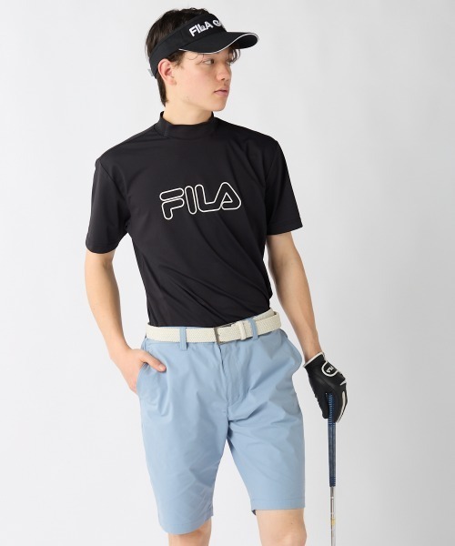 FILA GOLF(フィラゴルフ )の「【FILA GOLF:フィラゴルフ】半袖ストレッチモックネックシャツ ゴルフ(シャツ/ブラウス・メンズ・ホワイト/ライトカーキ/ブラック・X-LARGE/LARGE/XX-LARGE/MEDIUM)」の12枚目の写真