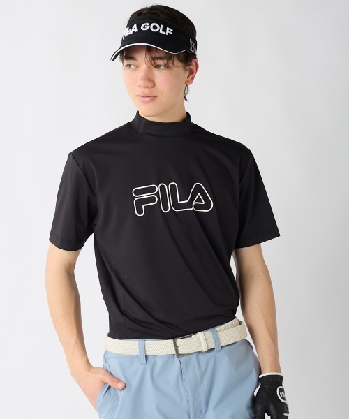 FILA GOLF(フィラゴルフ )の「【FILA GOLF:フィラゴルフ】半袖ストレッチモックネックシャツ ゴルフ(シャツ/ブラウス・メンズ・ホワイト/ライトカーキ/ブラック・X-LARGE/LARGE/XX-LARGE/MEDIUM)」の13枚目の写真