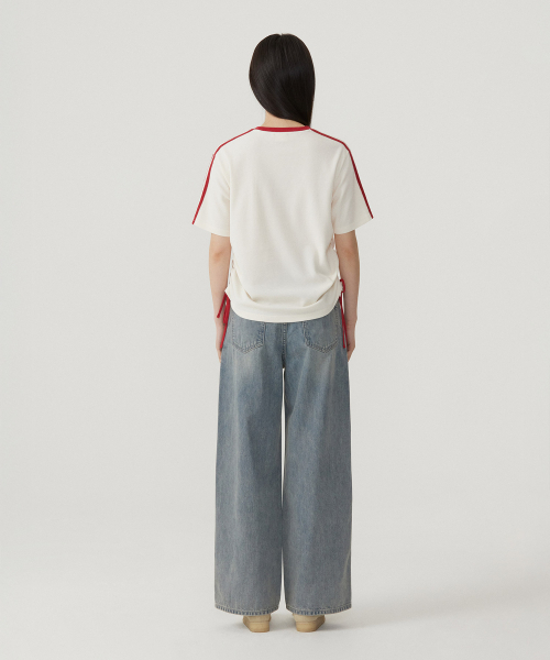 COVERNAT WOMAN（カバーナットウーマン）の「ウィメンズベルト付きワイドデニムパンツライトブルー（デニムパンツ・レディース・その他・WM/WS）」の6枚目の写真