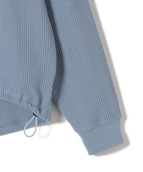 SHIPS Colors（シップス カラーズ）の「SHIPS Colors:〈手洗い可能〉変形ワッフル Vネック プルオーバー（Tシャツ/カットソー・レディース・ライトブルー/ネイビー/オフホワイト・ONE SIZE）」の7枚目の写真