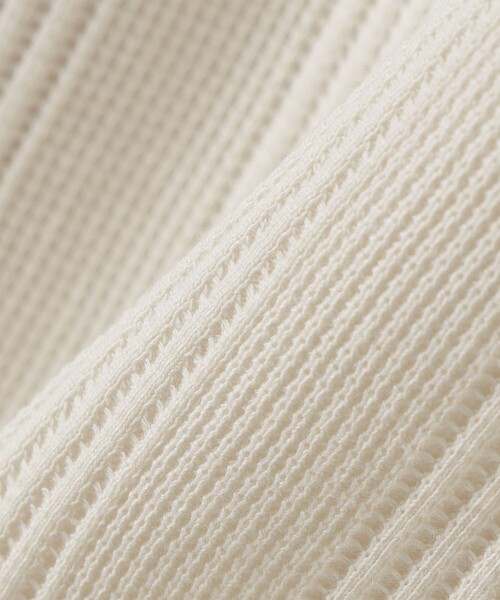 SHIPS Colors（シップス カラーズ）の「SHIPS Colors:〈手洗い可能〉変形ワッフル Vネック プルオーバー（Tシャツ/カットソー・レディース・ライトブルー/ネイビー/オフホワイト・ONE SIZE）」の11枚目の写真