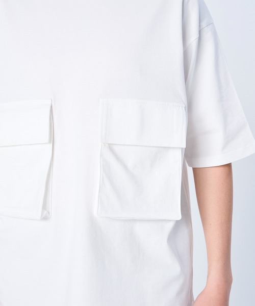 FLASH PACKER(フラッシュパッカー)の「FLASH PACKER フラッシュパッカー/ リラックスシルエット Dry Silky Cotton ダブルポケットT シャツ // XWPT-PKT(Tシャツ/カットソー・メンズ・グレー/ホワイト/ブラック・LARGE/MEDIUM/SMALL/X-LARGE)」の15枚目の写真