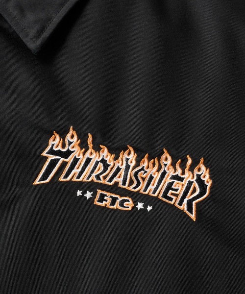 FTC(エフティーシー)の「"FTC x THRASHER" COACH JACKET(ナイロンジャケット・メンズ・ブラック・MEDIUM/SMALL/LARGE/X-LARGE)」の2枚目の写真