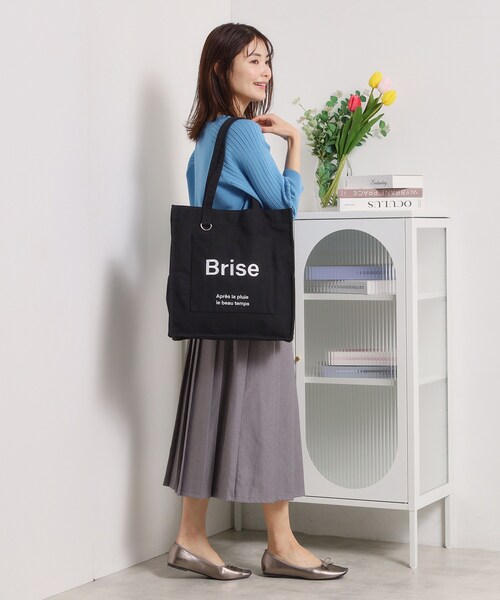 ITS'DEMO（イッツデモ）の「【A4対応】ポケットスクエアトート（トートバッグ・レディース・グレー/グリーン/ブラック/アイボリー/イエロー・00）」の11枚目の写真