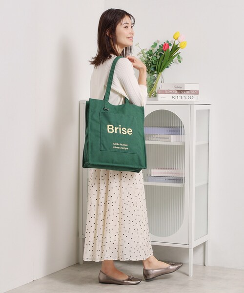 ITS'DEMO（イッツデモ）の「【A4対応】ポケットスクエアトート（トートバッグ・レディース・グレー/グリーン/ブラック/アイボリー/イエロー・00）」の13枚目の写真