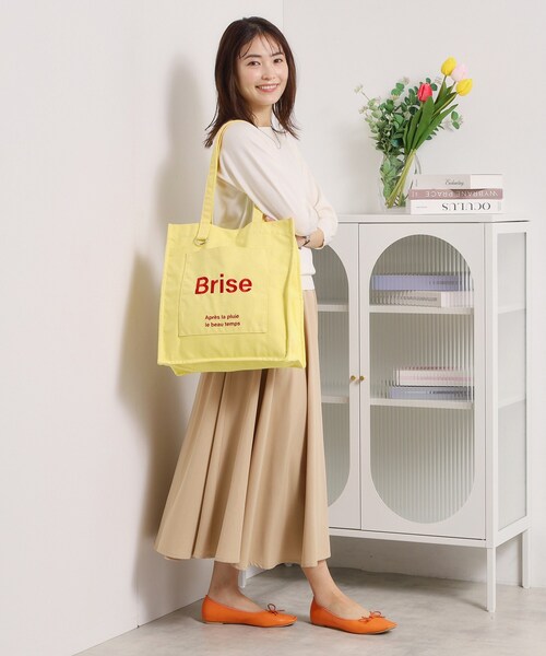 ITS'DEMO（イッツデモ）の「【A4対応】ポケットスクエアトート（トートバッグ・レディース・グレー/グリーン/ブラック/アイボリー/イエロー・00）」の15枚目の写真