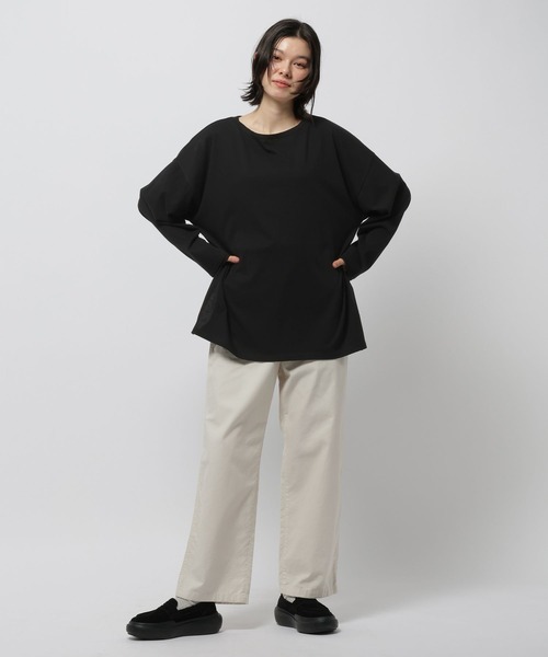 niko and...（ニコアンド）の「シアースラブワイドTシャツ（Tシャツ/カットソー・レディース・ホワイト/オフホワイト/ブラック・LARGE/MEDIUM）」の10枚目の写真